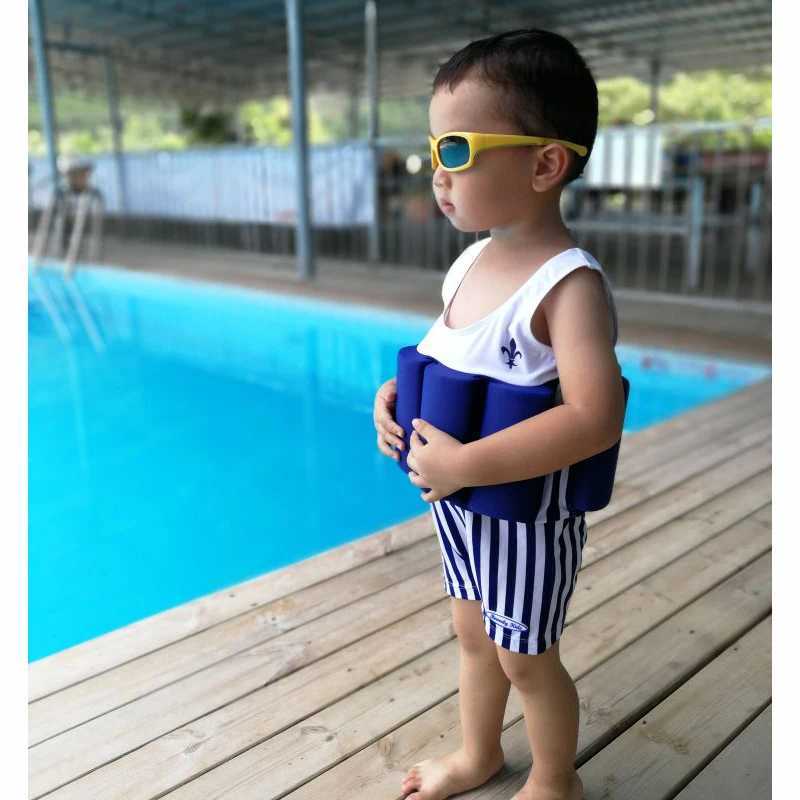 Baby Buoyant Swimwear Girl Quick-drying One-piece Buoyancy Swimsuit High Elasticity Pool Float Kid Learning Swimming Clothes New X250224