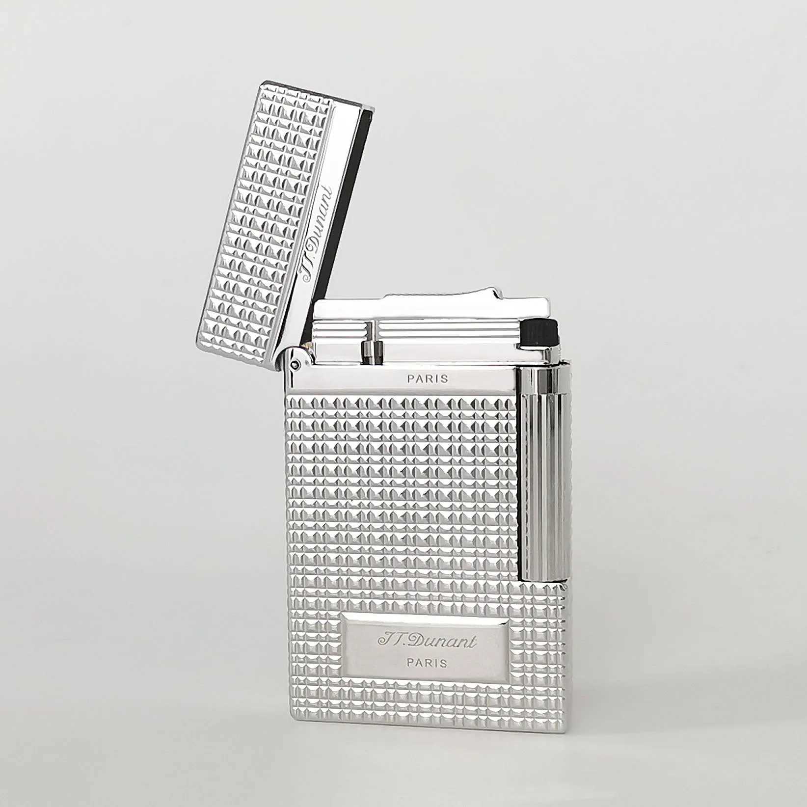 Dunant Lighters Brass Recharge Butane Gas Smoker Cigarette Accessories Tobacco Cigar Tool Man Gift Collection Diamond Not Dupont Y250222