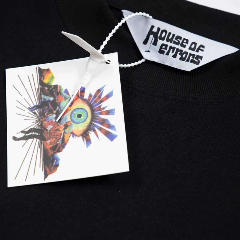2024 Hipster Letter Print House of Errors T-shirt Summer Casual Crew-neck House of Errors Short-slved Tops Y250225