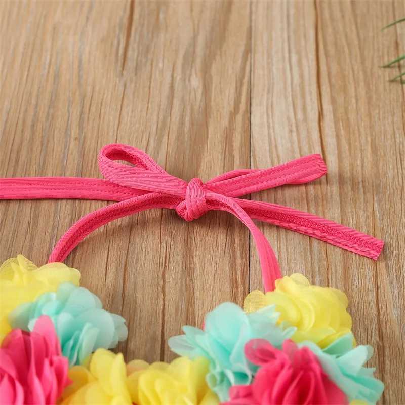 Infant Baby Girl Swimsuit 3D Flower Sleeveless Halter Tank Top Bikini Bottom with Sun Hat Set 0-24M X250224