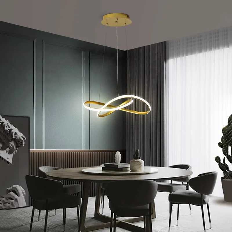 Modern Dining Room Pendant Lights Nordic LED Dining Table Ceiling Chandelier Living Room Home Indoor Bar Counter Hanging Lamp X250225