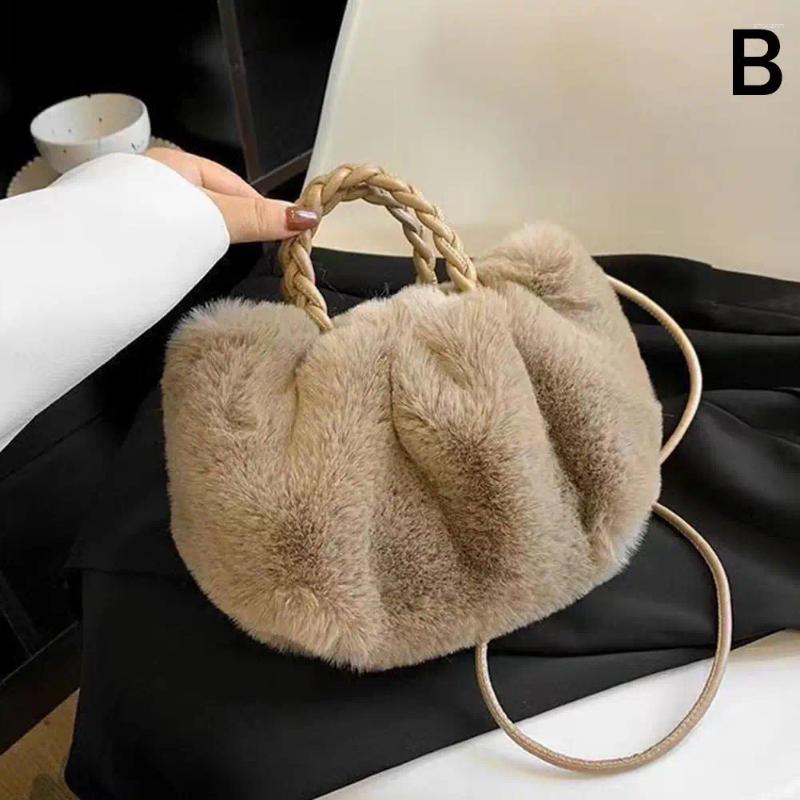 Drawstring Cute Pumpkin Bag 2025 Autumn And Winter Fashion Cloud Crossbody Niche Design Sweet Girl Handbag zhanyishengli