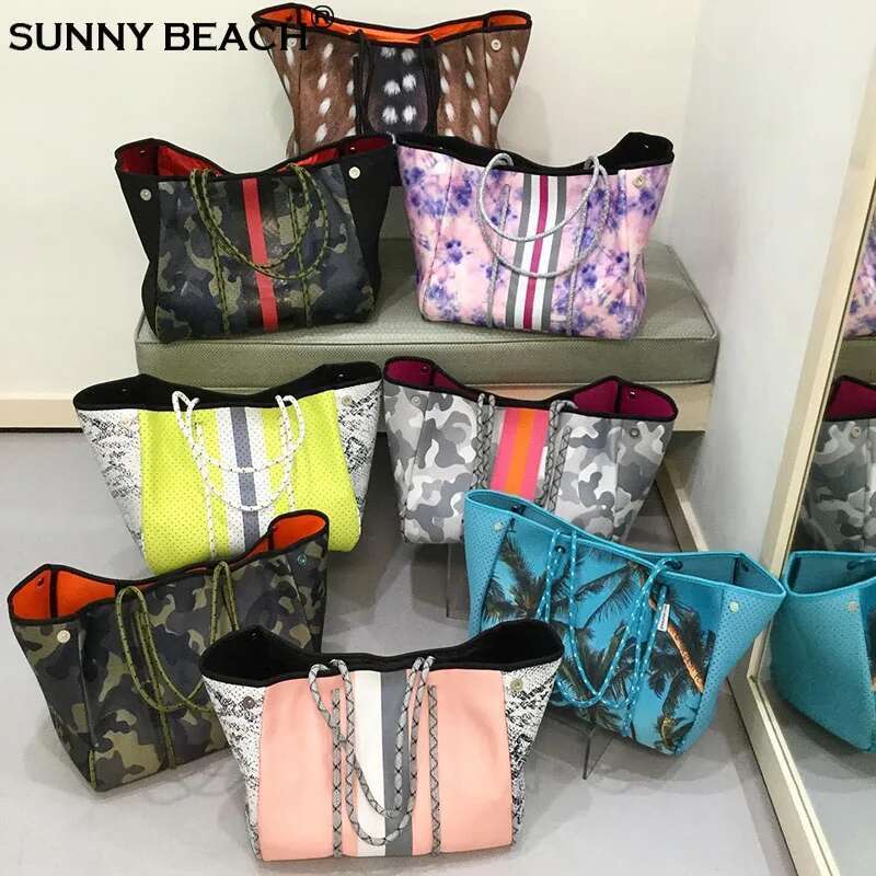 Spring Summer Women Shoulder Bag Large Neoprene Light Bolsas Female Travel Beach Holiday Handbags
