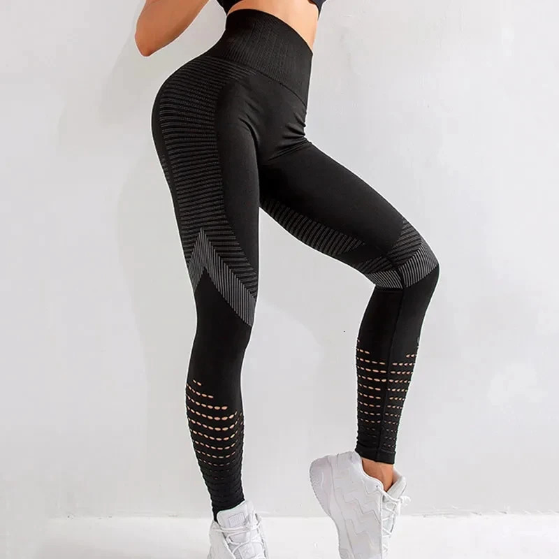 Women Fitness Leggings High Waist Seamless Sportswear Breathable Feamle Workout Legging 250222