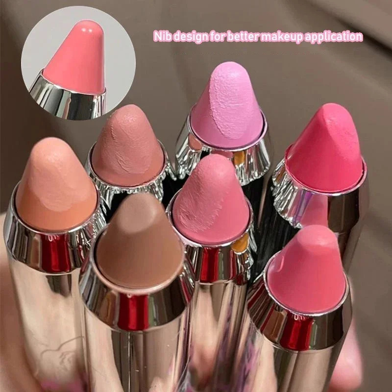 Blush Eyeshadow Pencil Cheek Eyes Base Contour Tint Blush Stick Korea Sweet Face Makeup Pink Peach Rouge Cream Pen Cosmetic 250224