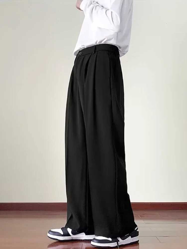 Slim fit thin casual pants for men straight leg business spring versatile mens long pants trendy pants summer new styles i W250225