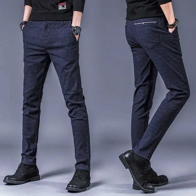 Streetwear Fashion Mens Solid Ultra Thin Set Mens Business Mens Clothing Spring and Autumn Day Casual Straight Full Set Trouser 38 W250225