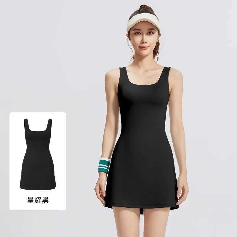 Wxw3441 black and white gray mini dress for women ultra-thin and high elasticity A-line sleeveless vest top with bra short and sexy backless summer dr