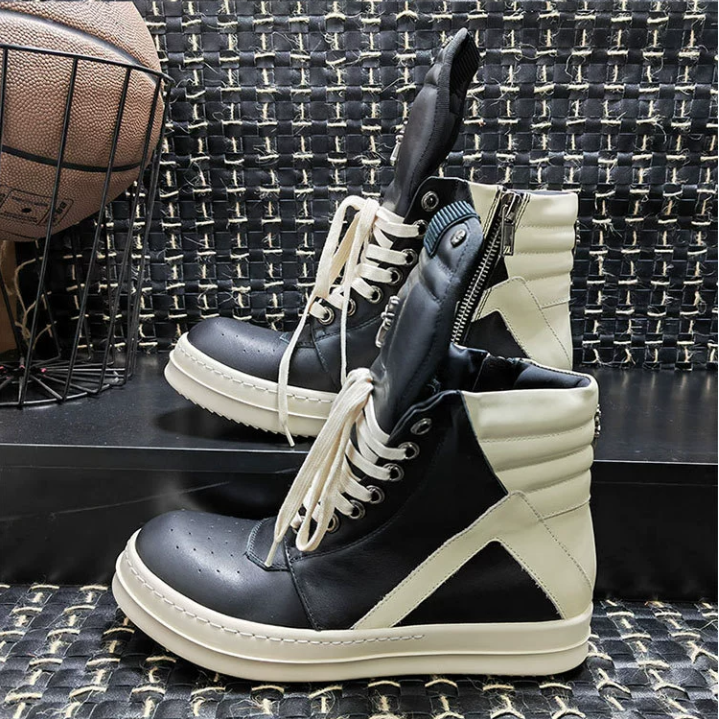 Designer Genuine Leather Furry Boot Canvas Booties Black White Red Pink Yellow High Low Top Suede Boots