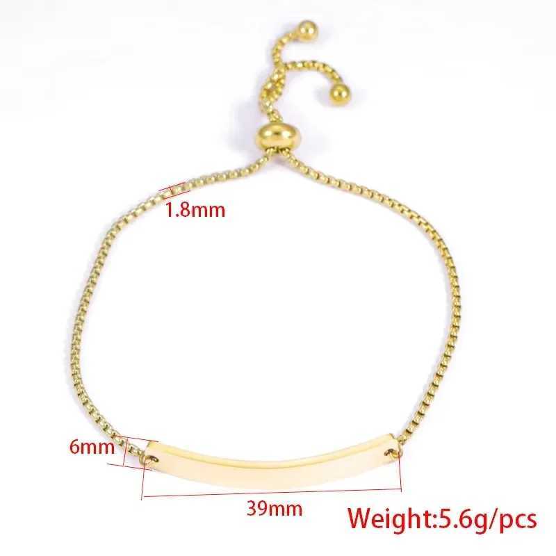 10pcs 6x39mm Curved Bar Bolo Bracelets Stainl Steel Mirror Polish Bracelets For DIY Making Bracelet JewelryXJ250225