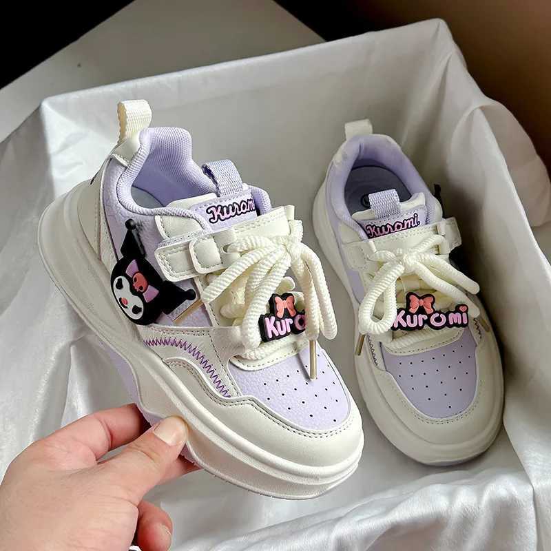 Sneakers Kids Athletic Outdoor For Girls Cute Cartoon Kuromi Children Tennis Fashion Versatile Toddlers Causal School Sports Shoes Non-slip W25 XJ2603