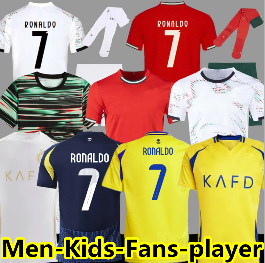 23 24 25 Al Nassr FC Ronaldo soccer Jerseys Men Kids Kit NEYMAR JR Al Hilal Saudi uniform CR7 boys Football shiirt MANE Al-Nassr jersey 2024 2025 SERGEJ Saudi Arabia