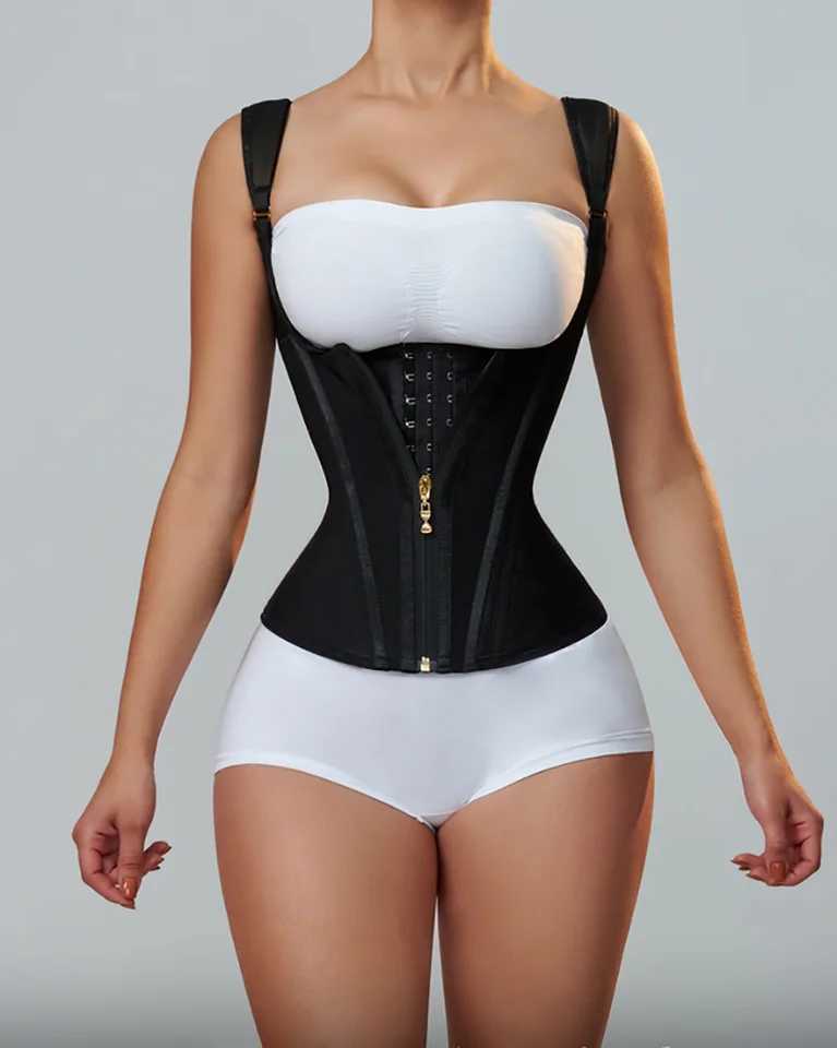 New Arrival Fajas Colombian Girdle Waist Trainer Double Compression Short Abdominal Control Abdominal Weight Loss Flat Abdominal Model with S-3XL Z250