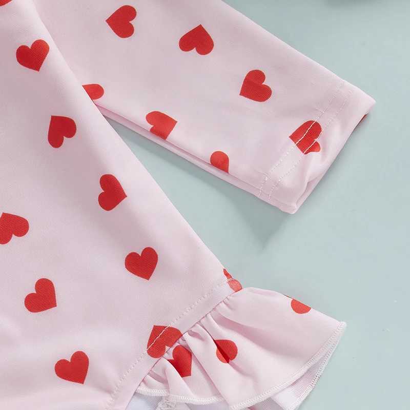 Toddler Girls Swimsuit Floral Print Ruffle Sleeve Zip Up Back Infant Girls Bathing Suit Beachwear Swimwear X250224