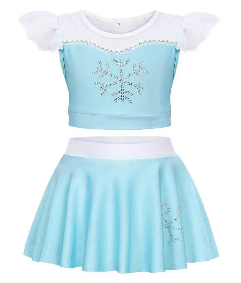 2025 Girl Princess Summer Elsa Anna Two Piece Swimsuit Children Swimwear Children Bikini Sets Bathing Kids Suit X250224