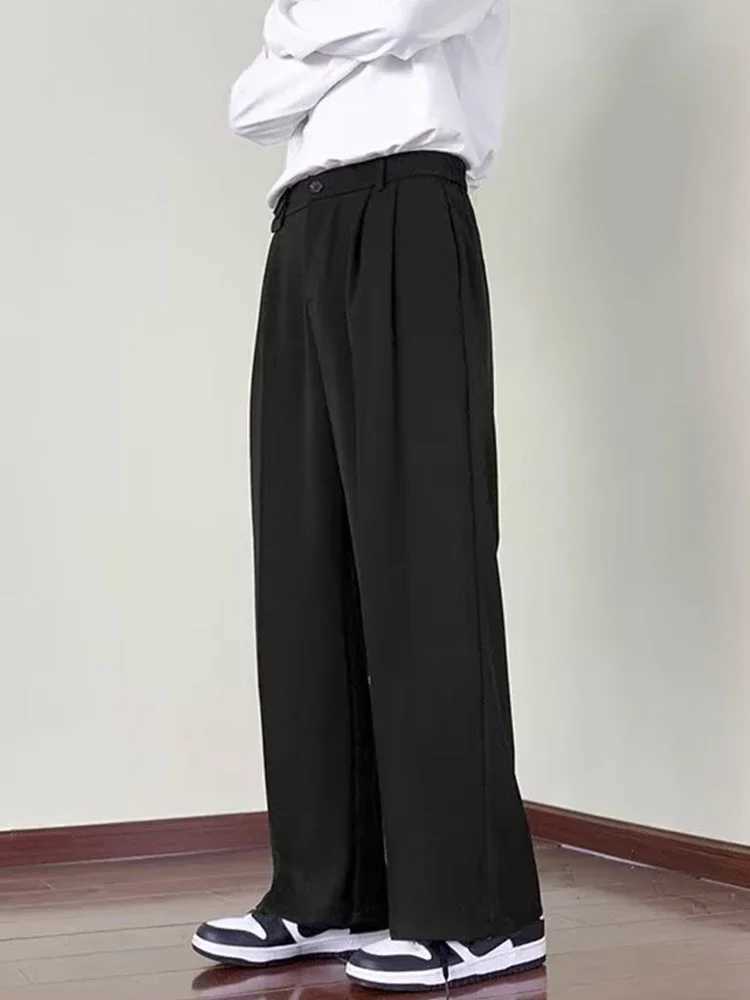 Slim fit thin casual pants for men straight leg business spring versatile mens long pants trendy pants summer new styles i W250225