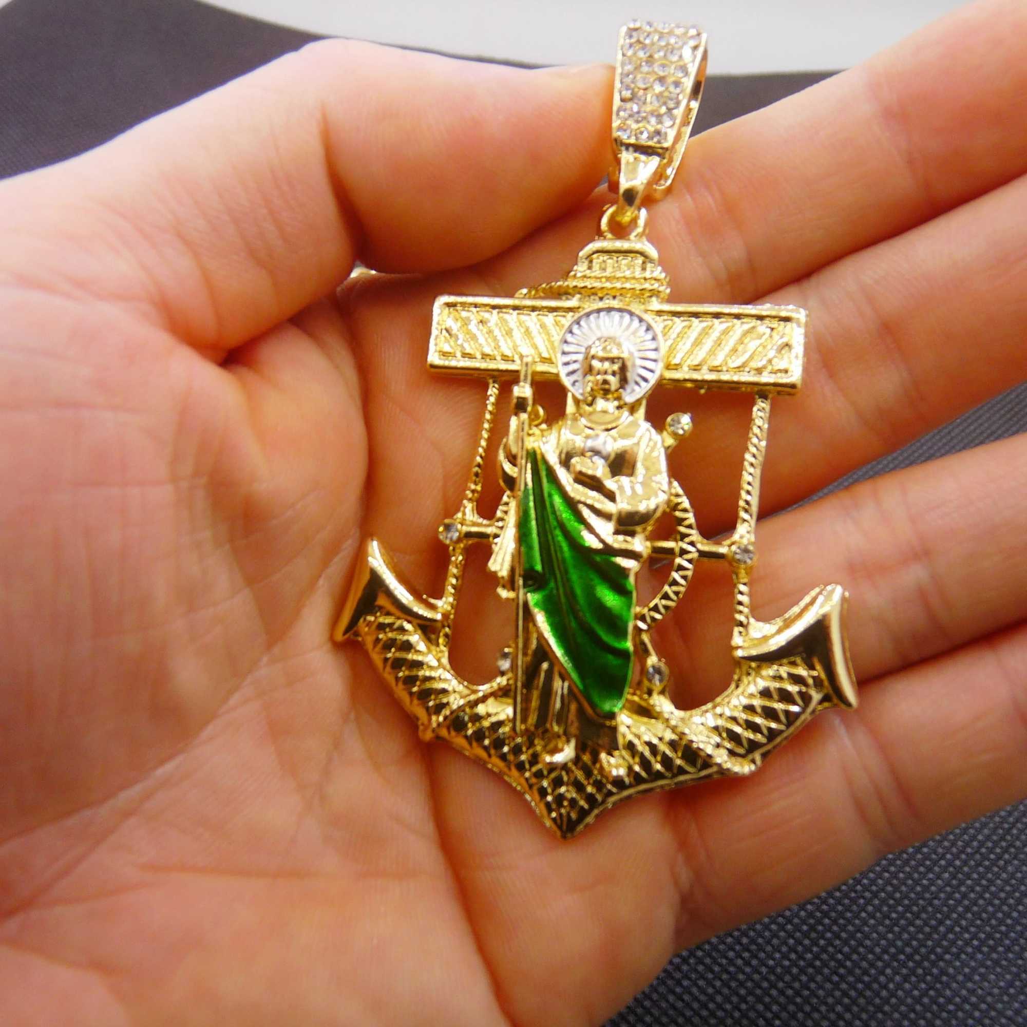 1 piece personal anchor st. jude on necklace X250224