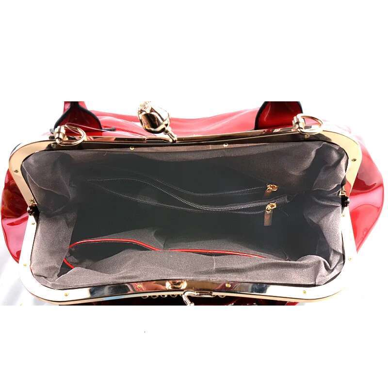 2023 Women New Fashion Patent Leather Big wers Lady Charm Tote Handbags Shoulder Party Club Wedding Bag