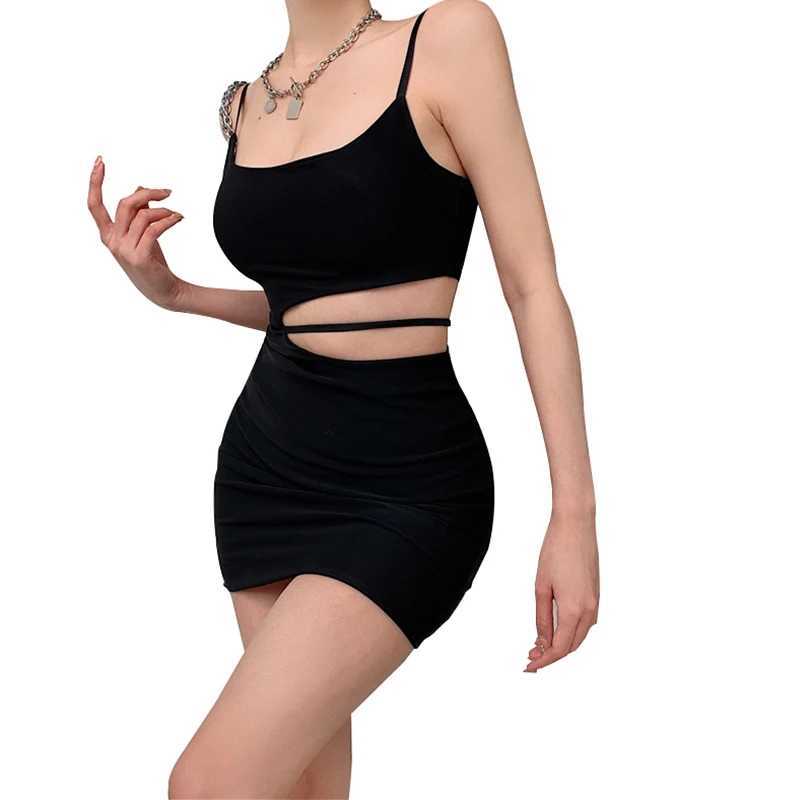 Meihuida Womens Sexy Sweetheart Mini Dress Non Fleece Italian Strap Solid Color Cut Mini DressXJ250224