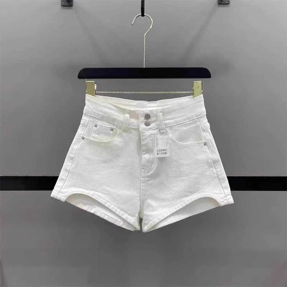 2025 Summer Leopard Print Shorts Womens Collection Fashion Denim Shorts High Waist Wide Leg Pants Female Trendy Short Jeans 250225