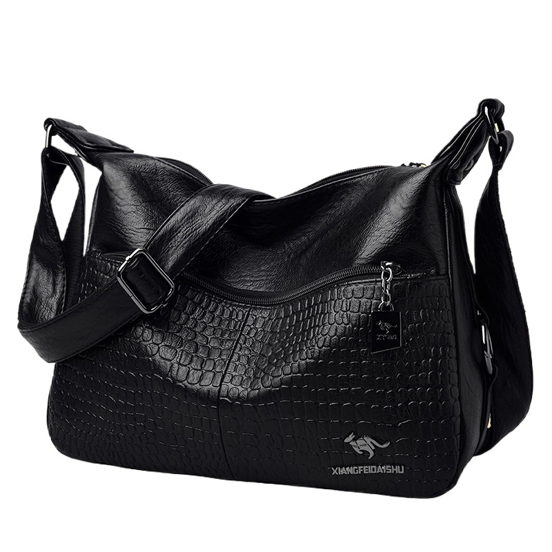 High Quality Soft Leather Purse Fashion Women Shoulder Messenger Multi-Pocket Wear-Resistant Bag Ladies Handbag Sac