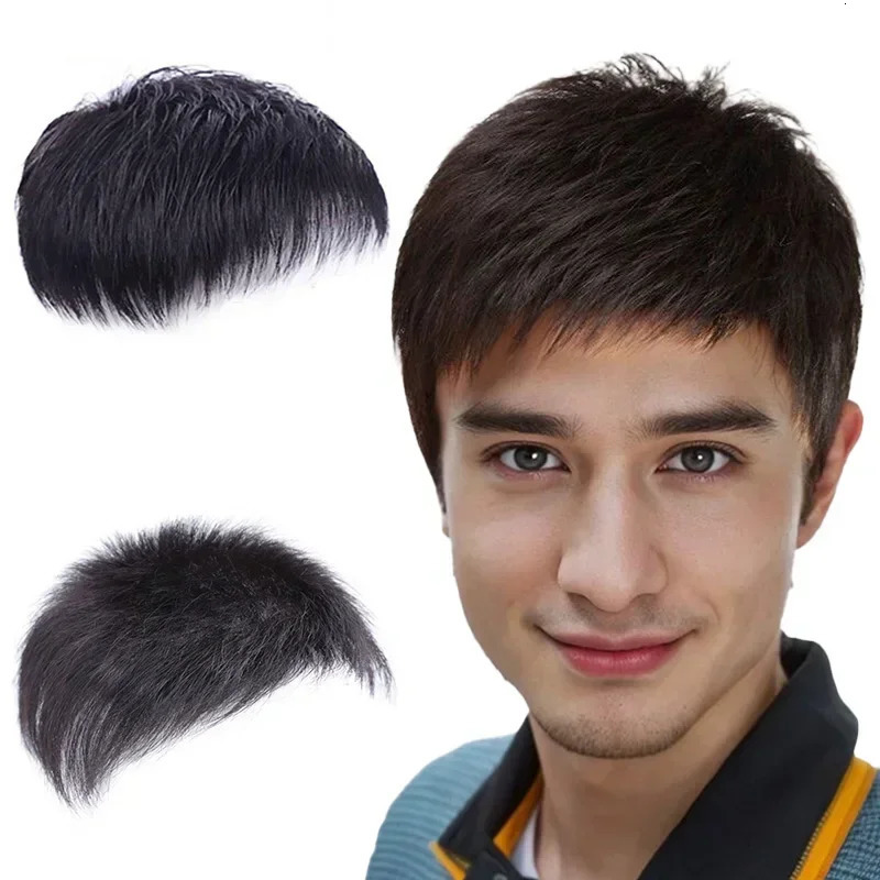 Toupee Mens Capillary Prosthesis Thin Skin Hair Replacement System Remy Hair 16*18 Natural Human Hair Forehead Hairline 250224