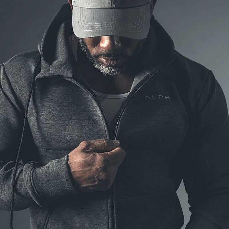 Mens Spring And Autumn Gym Brand Hoodies Sport Running Workout Fitness Sweatshirt Jacket Casual Clothing Male Hooded Zipper Top 250224