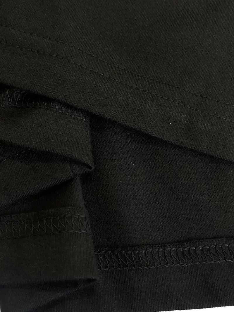 Summer womens PARIS letter print casual slim fit short sweat round neck T-shirt mini dress Solid Color Dress StreetwearXJ250224