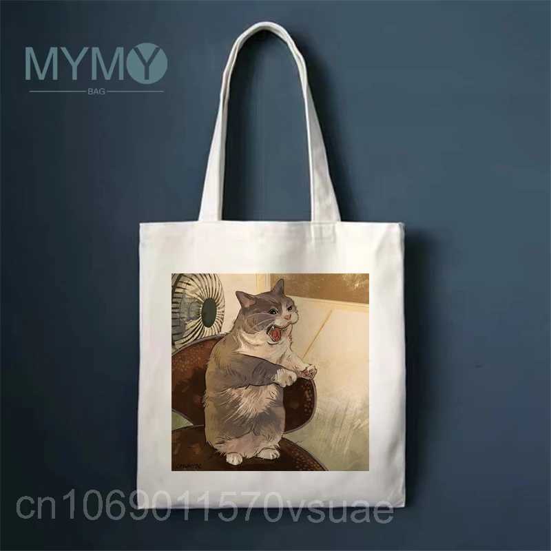 Cute Women Shoulder Bag Harajuku KAWaii Shopper Shopping Bag Ladies Reusable Large Capacity White Handbag Casual Tote Bags Z250224