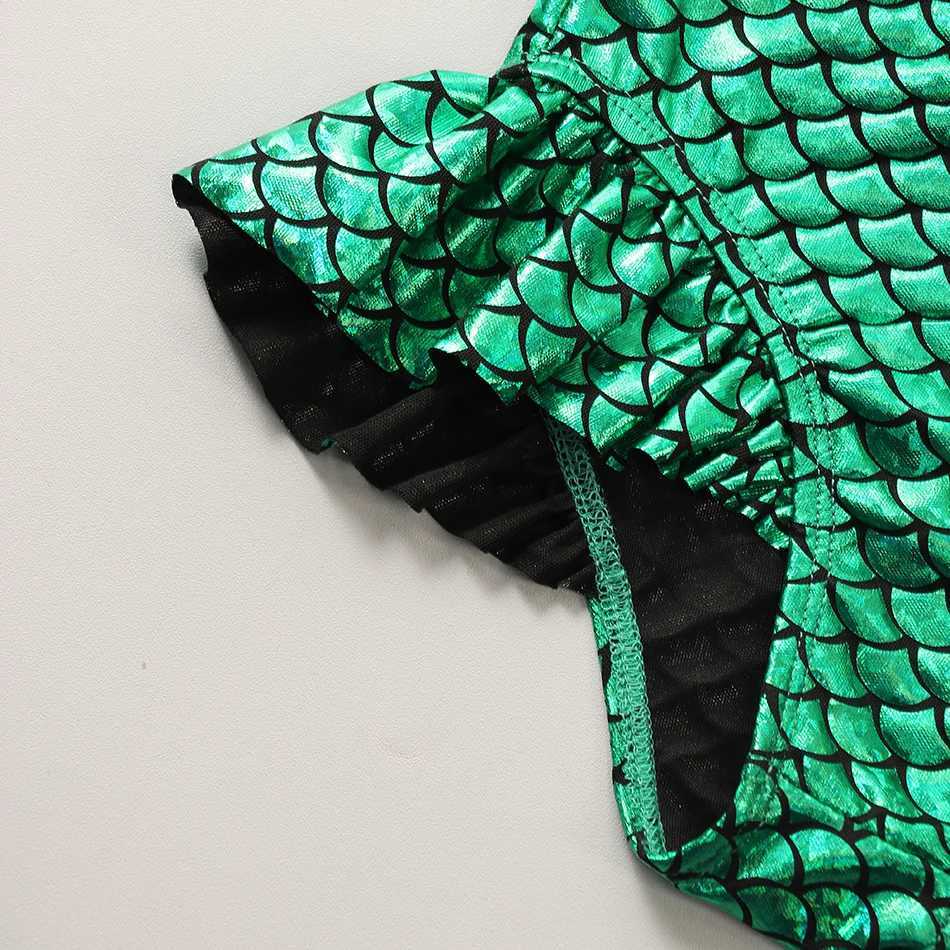 2025 Girls Summer Swimming Baby Bathing Suit Kids Little Mermaid Swimwear Swimsuit Children Princess Costume X250224