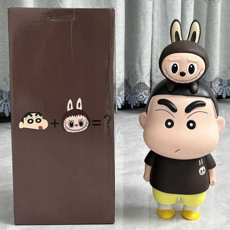 Labubu Crayon Shin chan Handmade Labubu Ornament Large Doll Surrounding Blind Box Boyfriend Gift Z250225
