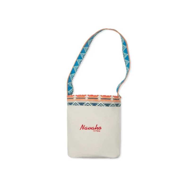 Made Vintage Ethnic Canvas Bucket Bag Niche Double-sided Dual-use Single-shoulder Handbag Messenger Commuter Bags Crossbody Z250225