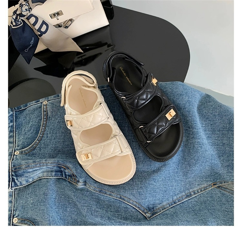 free shipping designer Sandals for woman outdoor breathable shoes soft sole Beach shoes white womans