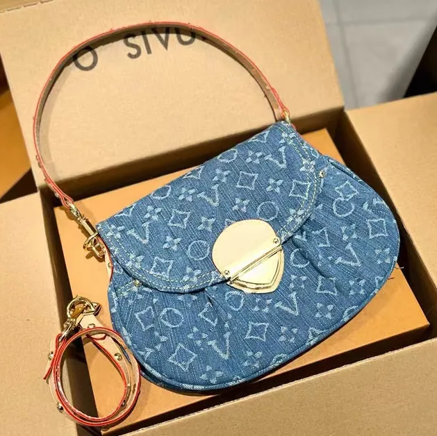 Fashion Designer denim bag tote bag women underarm handbag backpack pochette high quality on the go Shoulder bags female crossbody bags neonoe Clutch wallets purse