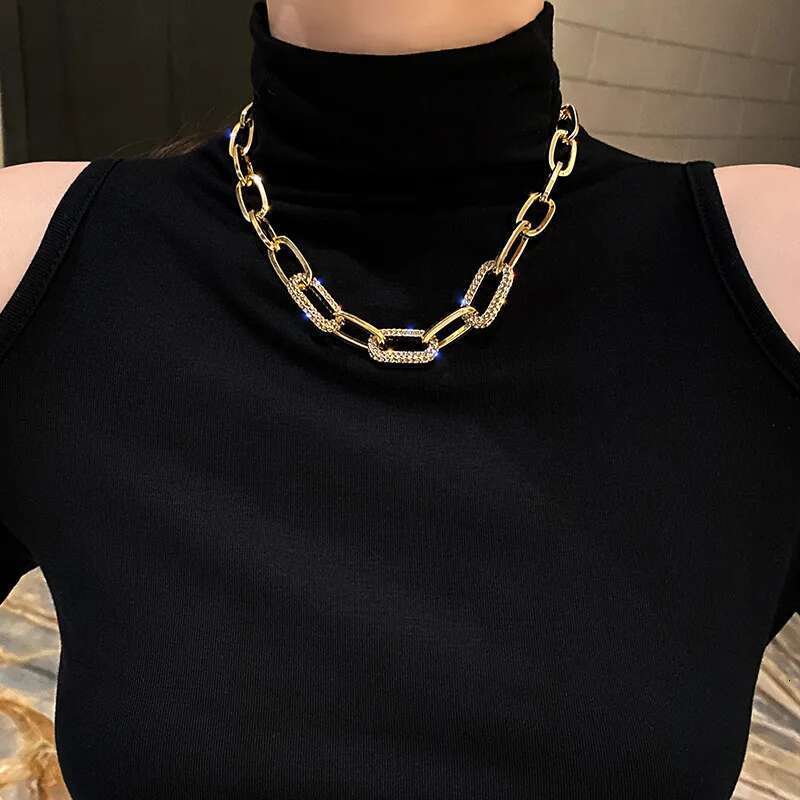 Metal Thick Necklace 2025 New Women's Internet Red Light Clavicle Neck Personality Sweater Chain