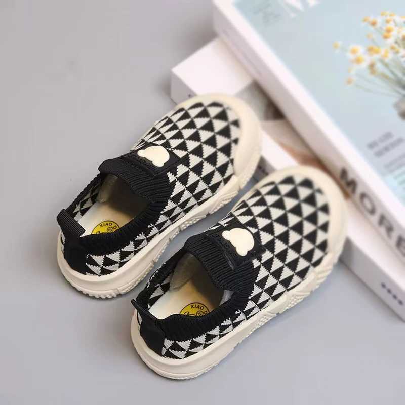 Childrens Sock Shoes Boys Girls Knitted Shoes Cloth Shoes Kids Baby Slip-ons Sports Shoes Spring Autumn Casual Shoes X250224