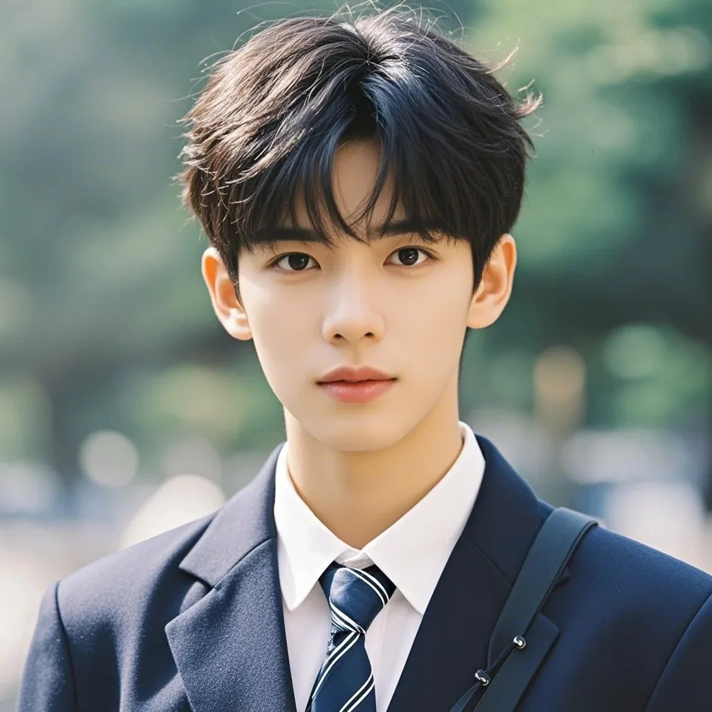 Hipster Synthetic Wig For Men Young Men Feel Short Straight Hair Daily Split Bangs Fluffy Natural Realistic Full Head Cover 250224