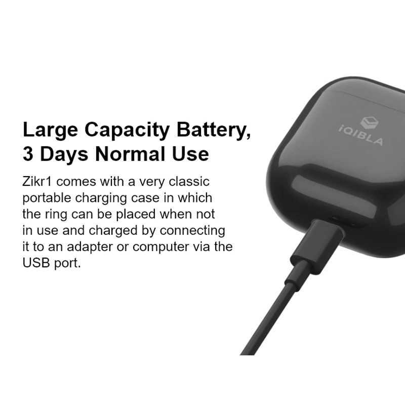 Smart Tally Counter for Muslims Zikr Ring Digital Tasbih Counter 5 Prayer Time Reminder Tasbih Counter Islamic Eid Gift W250225