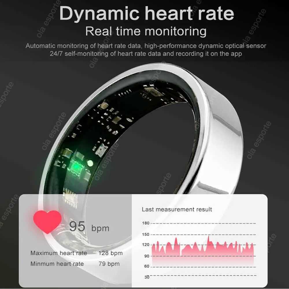 2025 Smart Ring for Men and Women 6.0mm Ultimate Thinness Waterproof Health Detection Heart Rate Sleep Monitor Sports Tracker Smart Ring W250819