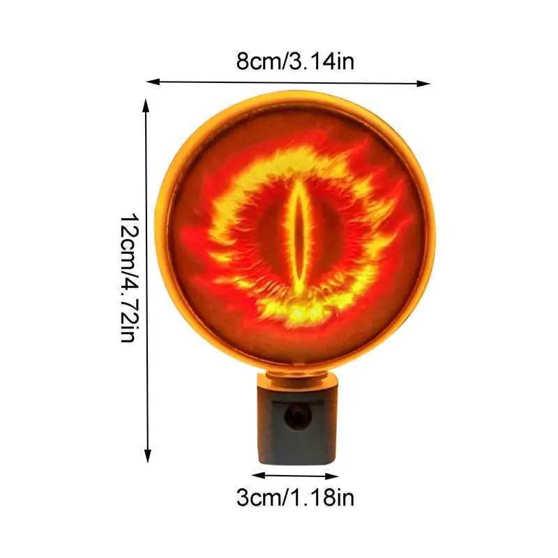 Creative Eye of Sauron LED Plug-in Lithophane Night Light Lamp Non-glaring Bedroom Night Light Warm Night Light for Home Decor Z250225