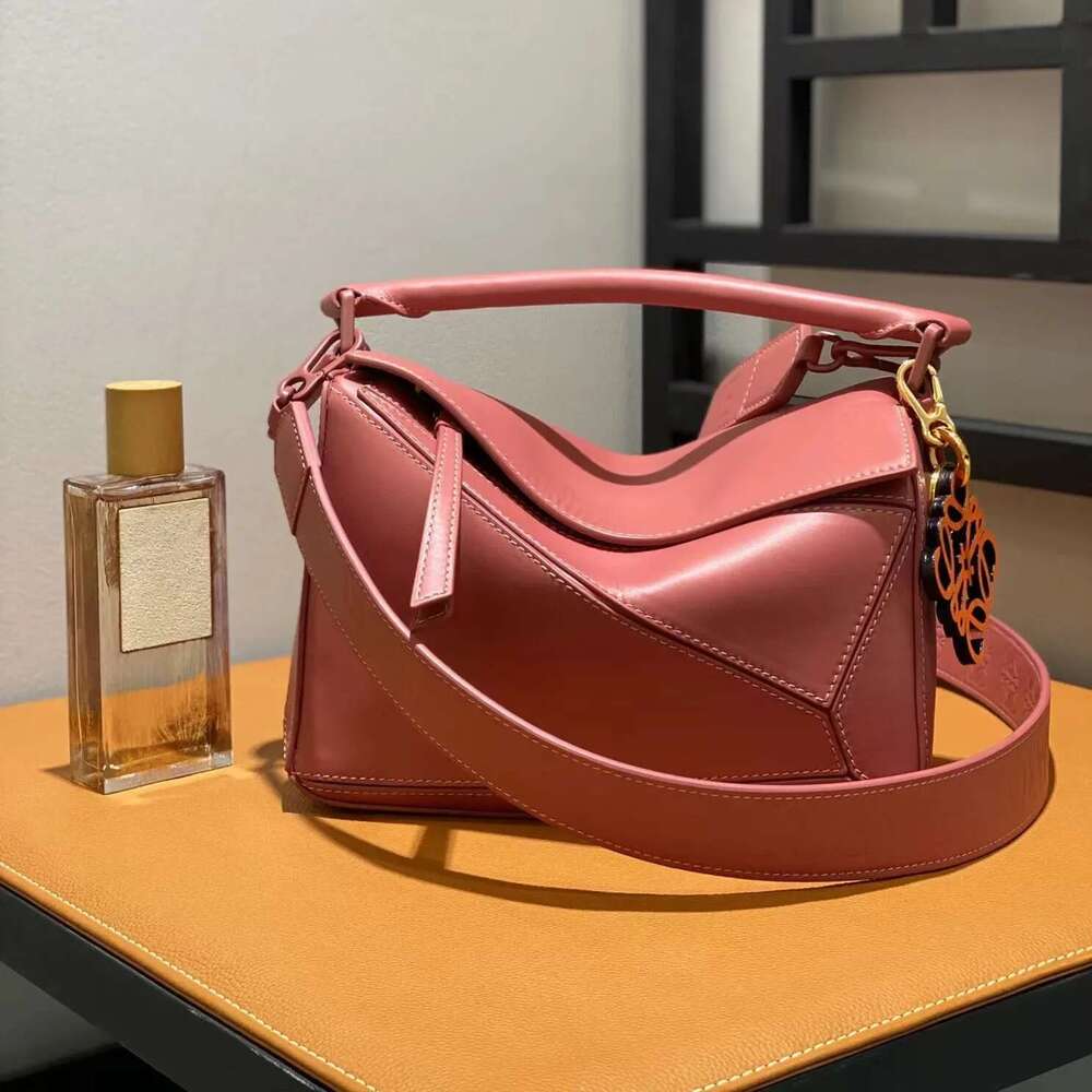 New Style Wide Shoulder Strap Geometric Puzzle Design Womens Mini Leather Crossbody Bag From China Mainland Motorcycle Equ