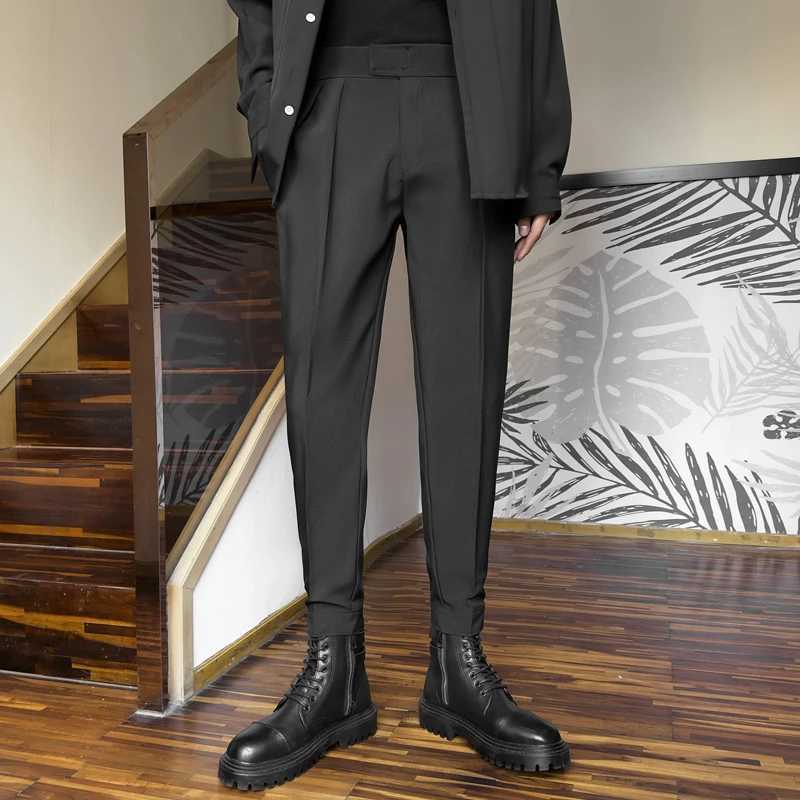 2024 New Mens Summer Loose Foot Fashion Trend Casual Small Foot Business Casual Pants W250225