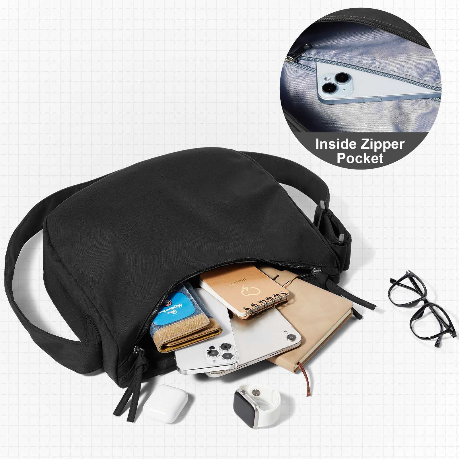 Mens and womens cross bag large capacity lightweight messenger bag unisex travel shoulder bag waterproof outdoor sports bag Z250225