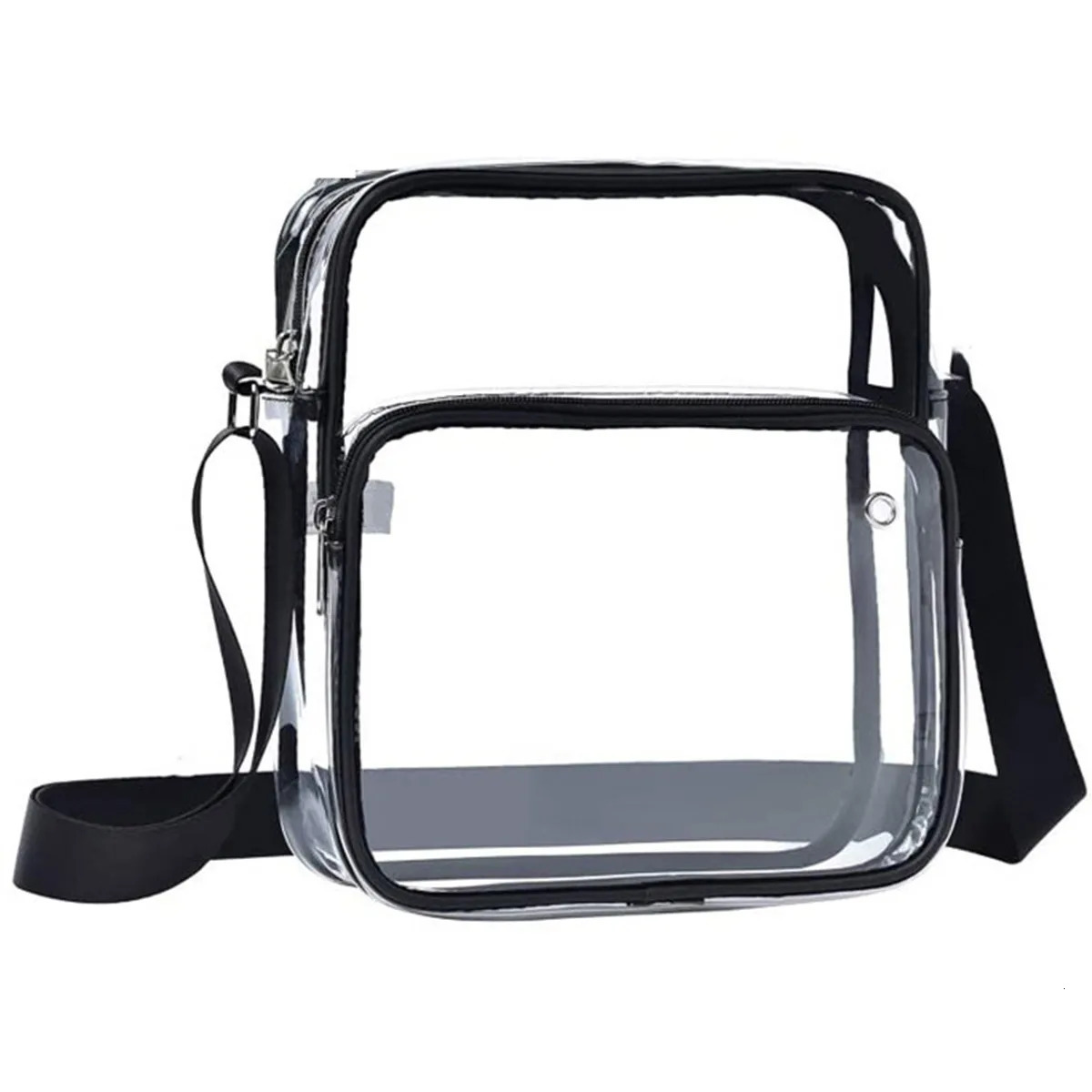 Clear Purses with Shoulder Strap Clear Messenger Bag Waterproof Clear Bag Hand-free Clear Crossbody Bag Transparent Crossbody 250221