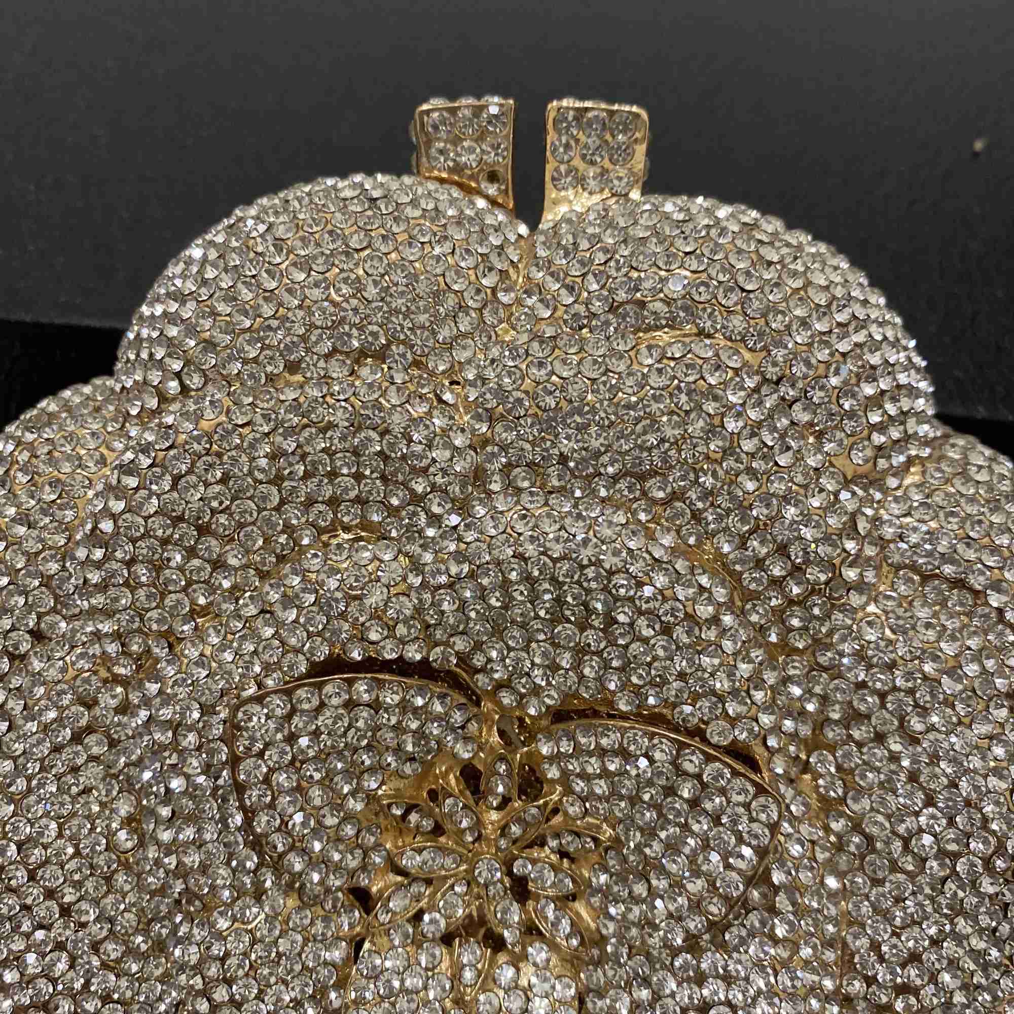 New Arrival Pink/White Clear Flower Crystal Bag Floral Evening Clutches Luxury Womens Mini Minaudiere Green/Silver/Golden Diamond Purses T250225