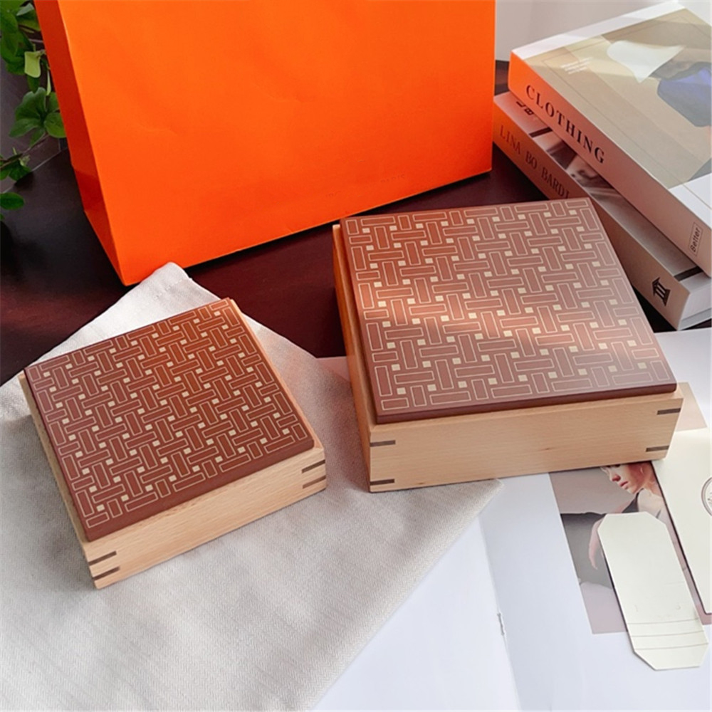 Solid wood storage box Home decor entryway jewelry change storage tray decoration