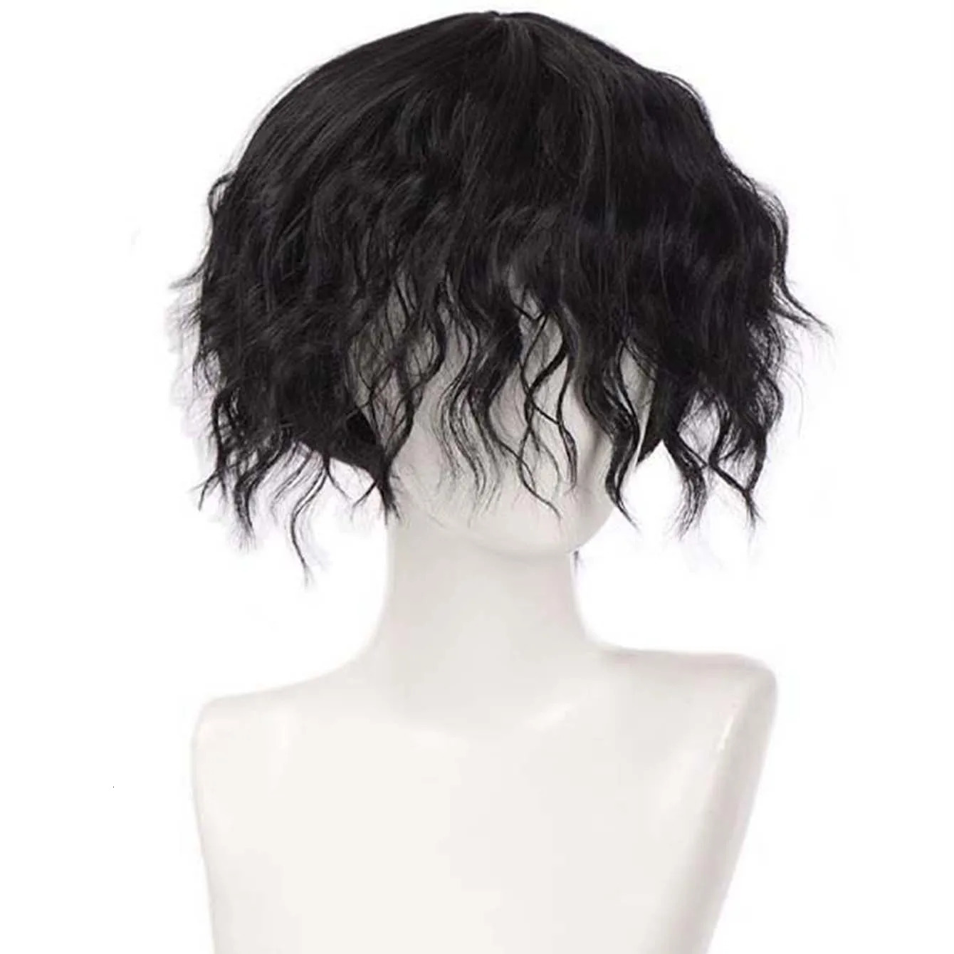 Synthetic Short Wig Black Blonde Brown False Hair Daily Party Cosplay Wigs for Man Boy High Temperature Fiber 250224