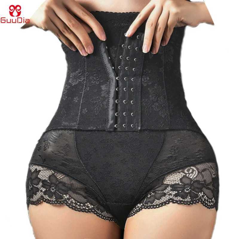 GUUDIA Tummy Control Panties Hooks Shapewear Briefs Waisted Back Take Off Easy Bathroom Body Shaper Elastic Sturdy Lace M250225