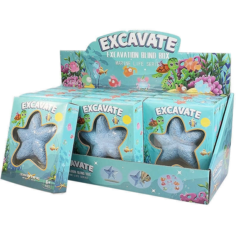 Sea Star Ocean Archaeological Excavation Toy Blind Box New Years Kindergarten for Girls and Boys Childrens Day Gift Free shipping