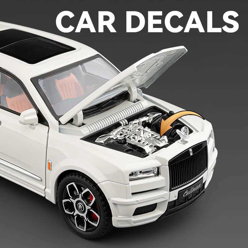 1/20 Rolls Royce SUV Cullinan Alloy Luxy Car Model Diecast Metal Vehicles Car Model Simulation Sound and Light Children Toy Gift Z250224